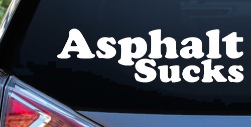 Asphalt Sucks Off Road Car or Truck Window Decal Sticker