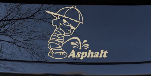 Pee On Asphalt Off Road Car or Truck Window Decal Sticker