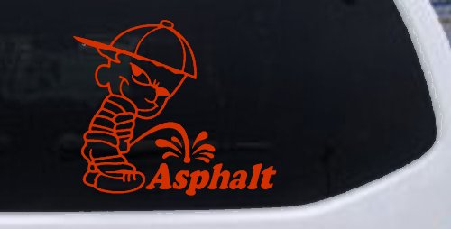 Pee On Asphalt Off Road Car or Truck Window Decal Sticker