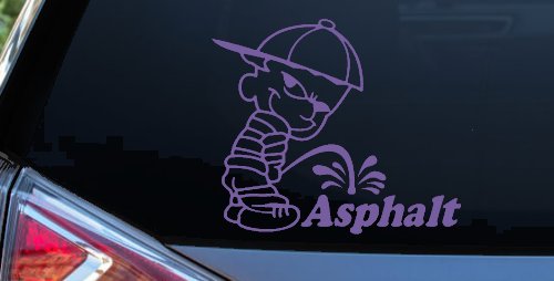 Pee On Asphalt Off Road Car or Truck Window Decal Sticker