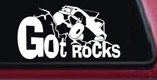 Got Rocks Off Road Car or Truck Window Decal Sticker (White)
