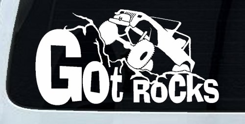 Got Rocks Off Road Car or Truck Window Decal Sticker (White)