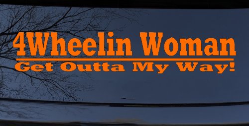 4 Wheelin Woman Off Road Car or Truck Window Decal Sticker