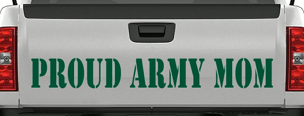 Proud Army Mom Military Car or Truck Window Decal Sticker