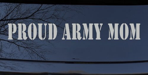 Proud Army Mom Military Car or Truck Window Decal Sticker