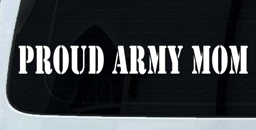 Proud Army Mom Military Car or Truck Window Decal Sticker