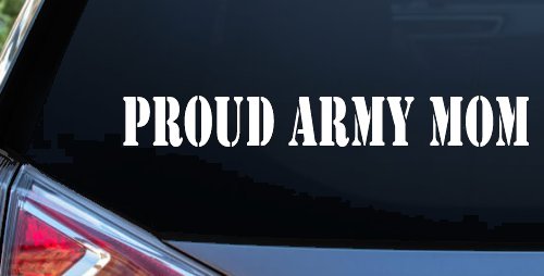 Proud Army Mom Military Car or Truck Window Decal Sticker