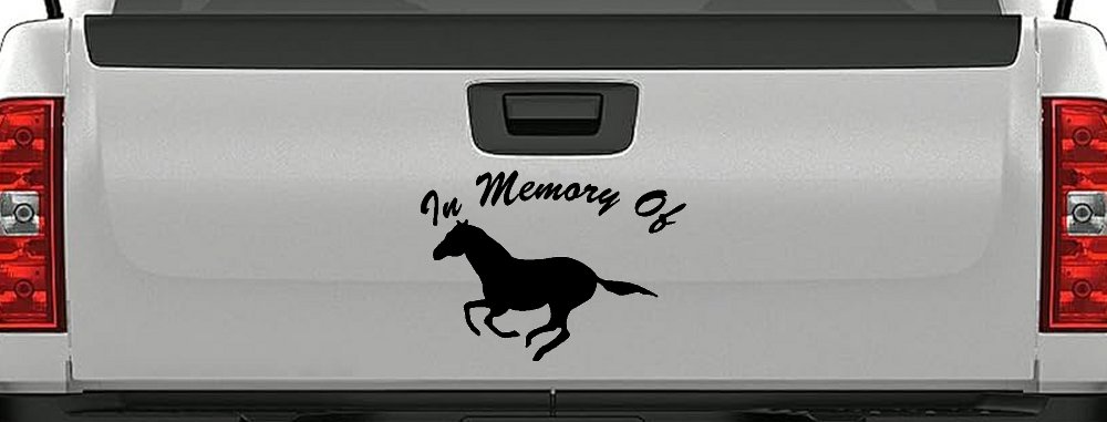 In Memory Of Horse Car or Truck Window Decal Sticker