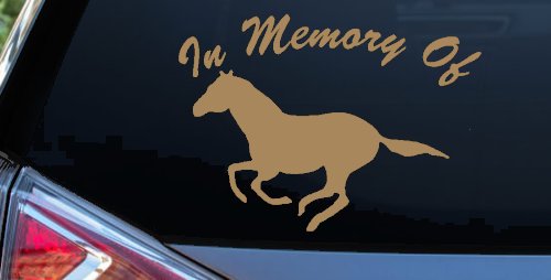 In Memory Of Horse Car or Truck Window Decal Sticker