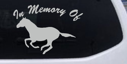 In Memory Of Horse Car or Truck Window Decal Sticker