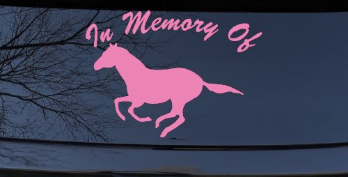 In Memory Of Horse Car or Truck Window Decal Sticker