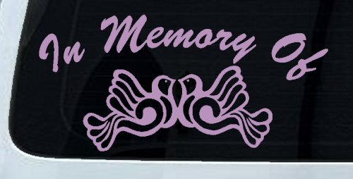 In Memory Of Turtle Doves Car or Truck Window Decal Sticker