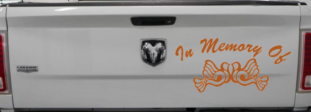 In Memory Of Turtle Doves Car or Truck Window Decal Sticker
