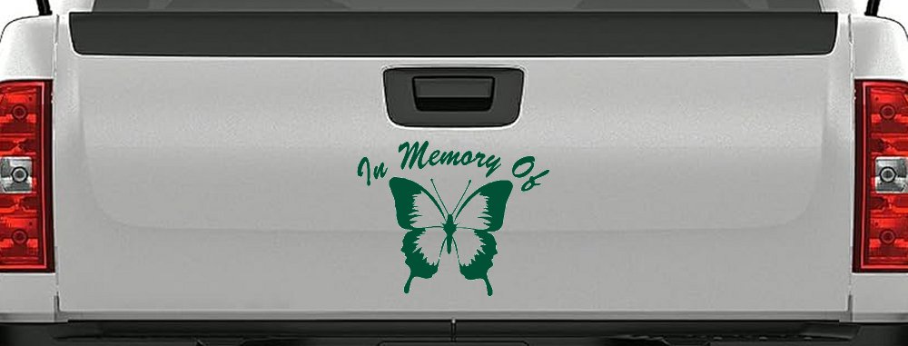In Memory Of Butterfly Butterflies Car or Truck Window Decal Sticker