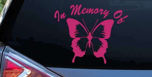 In Memory Of Butterfly Butterflies Car or Truck Window Decal Sticker
