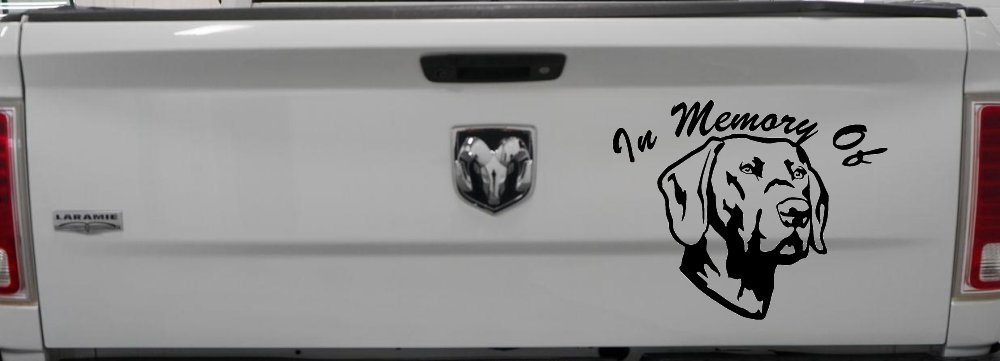 In Memory Of Labrador Retriever Car or Truck Window Decal Sticker