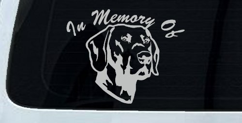 In Memory Of Labrador Retriever Car or Truck Window Decal Sticker