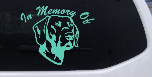 In Memory Of Labrador Retriever Car or Truck Window Decal Sticker