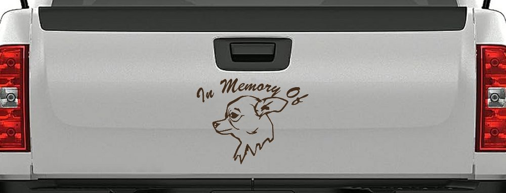 In Memory Of Chihuahua Car or Truck Window Decal Sticker
