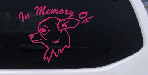 In Memory Of Chihuahua Car or Truck Window Decal Sticker