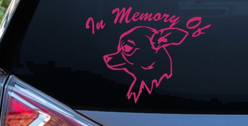 In Memory Of Chihuahua Car or Truck Window Decal Sticker