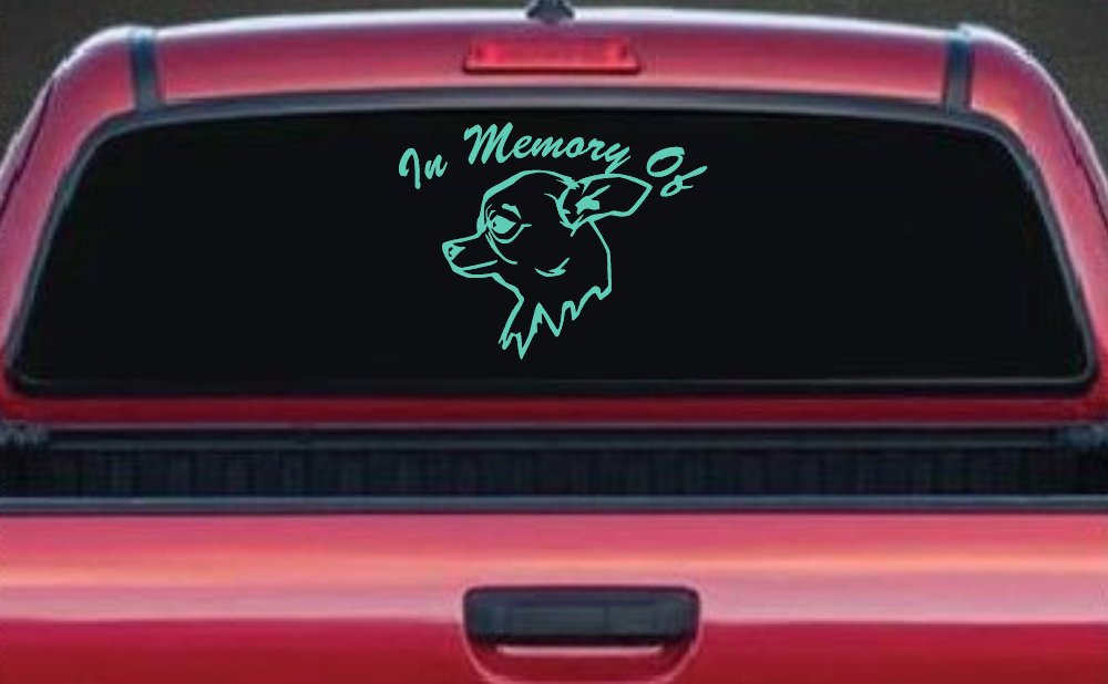 In Memory Of Chihuahua Car or Truck Window Decal Sticker