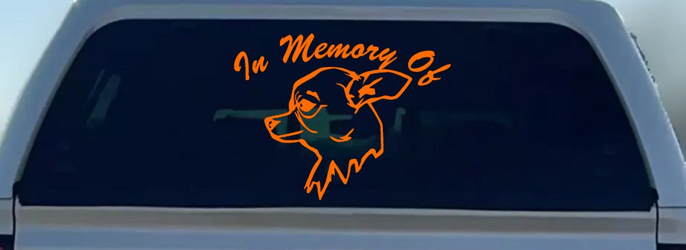 In Memory Of Chihuahua Car or Truck Window Decal Sticker