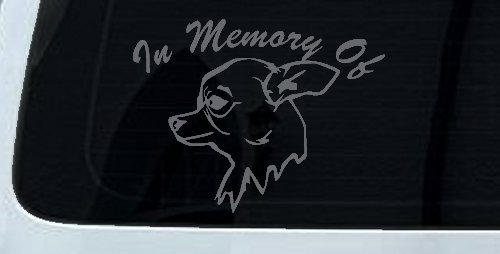 In Memory Of Chihuahua Car or Truck Window Decal Sticker
