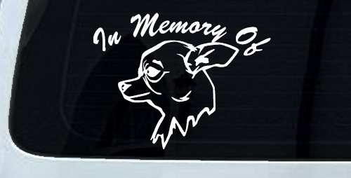 In Memory Of Chihuahua Car or Truck Window Decal Sticker