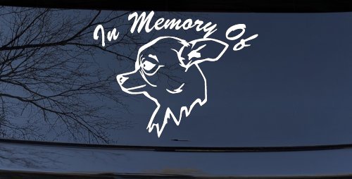 In Memory Of Chihuahua Car or Truck Window Decal Sticker
