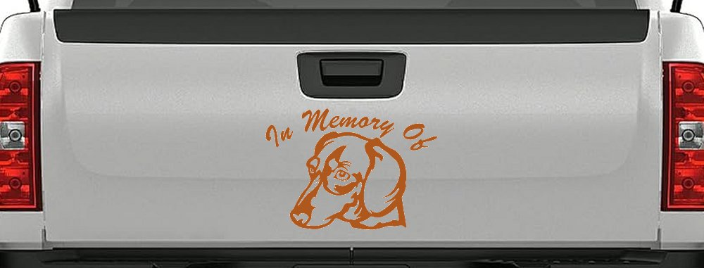 In Memory Of Dotson Dog Car or Truck Window Decal Sticker