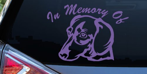 In Memory Of Dotson Dog Car or Truck Window Decal Sticker