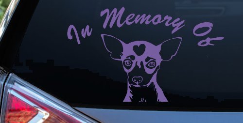 In Memory Of Chihuahua Car or Truck Window Decal Sticker