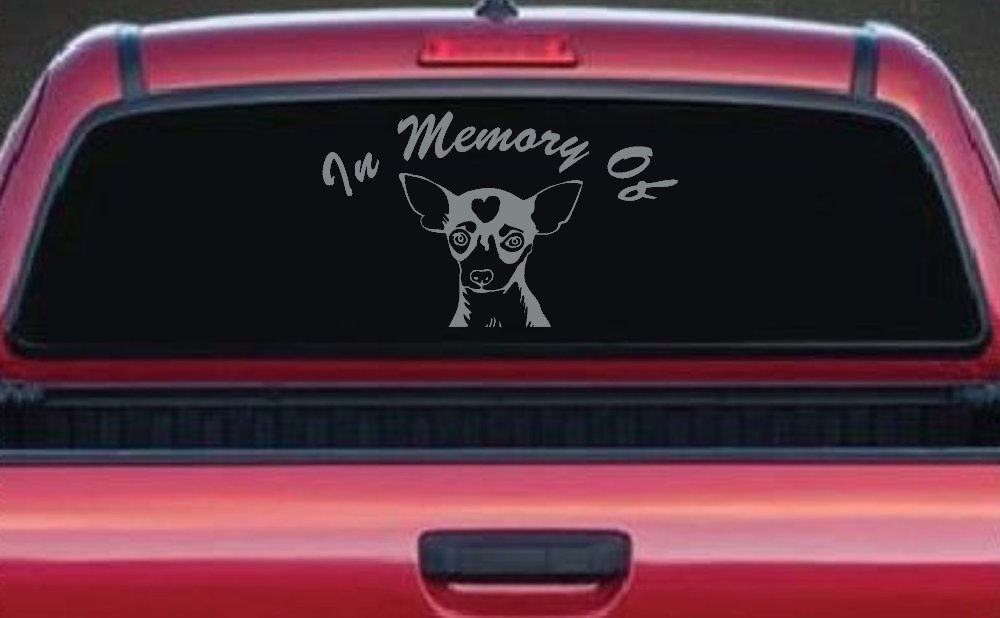 In Memory Of Chihuahua Car or Truck Window Decal Sticker