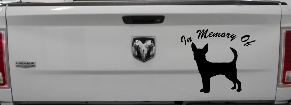 In Memory Of Chihuahua Car or Truck Window Decal Sticker