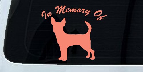In Memory Of Chihuahua Car or Truck Window Decal Sticker