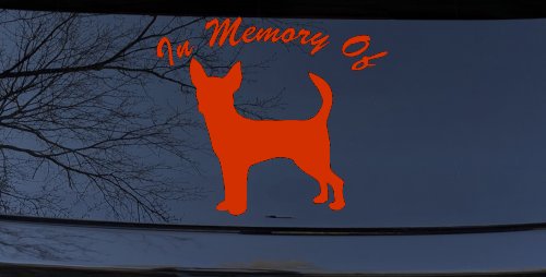In Memory Of Chihuahua Car or Truck Window Decal Sticker