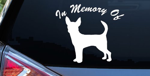 In Memory Of Chihuahua Car or Truck Window Decal Sticker
