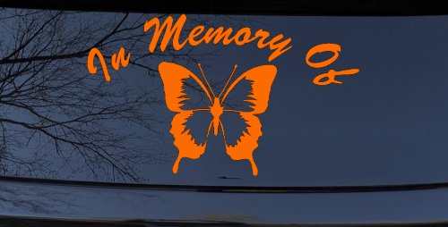 In Memory Of Butterfly Car or Truck Window Decal Sticker