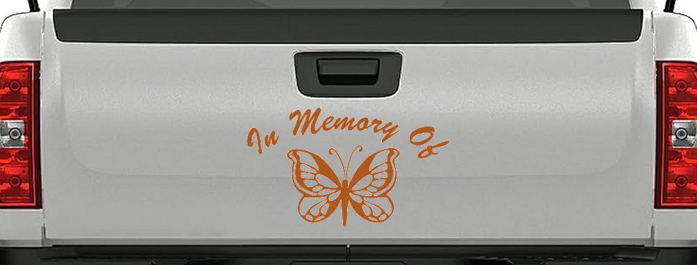 In Memory Of Butterfly Butterflies Car or Truck Window Decal Sticker