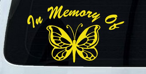 In Memory Of Butterfly Butterflies Car or Truck Window Decal Sticker