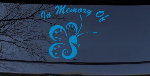In Memory Of Butterfly Butterflies Car or Truck Window Decal Sticker
