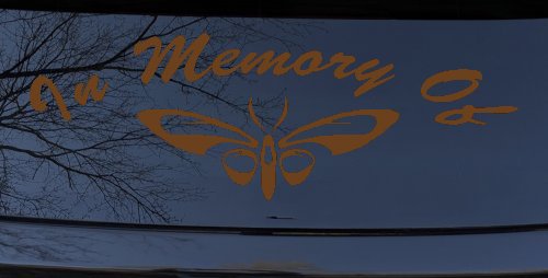 In Memory Of Butterfly Butterflies Car or Truck Window Decal Sticker