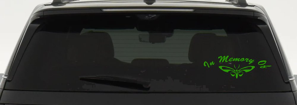 In Memory Of Butterfly Butterflies Car or Truck Window Decal Sticker