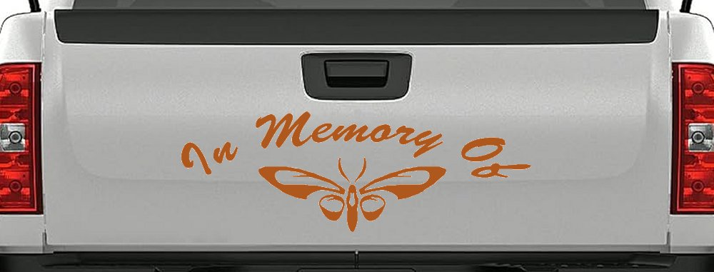 In Memory Of Butterfly Butterflies Car or Truck Window Decal Sticker
