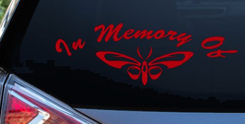In Memory Of Butterfly Butterflies Car or Truck Window Decal Sticker