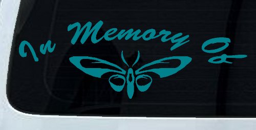 In Memory Of Butterfly Butterflies Car or Truck Window Decal Sticker