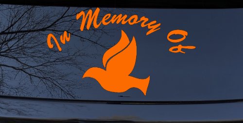In Memory Of Dove Christian Car or Truck Window Decal Sticker