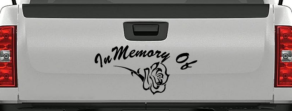 In Memory Of Rose Car or Truck Window Decal Sticker