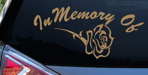 In Memory Of Rose Car or Truck Window Decal Sticker
